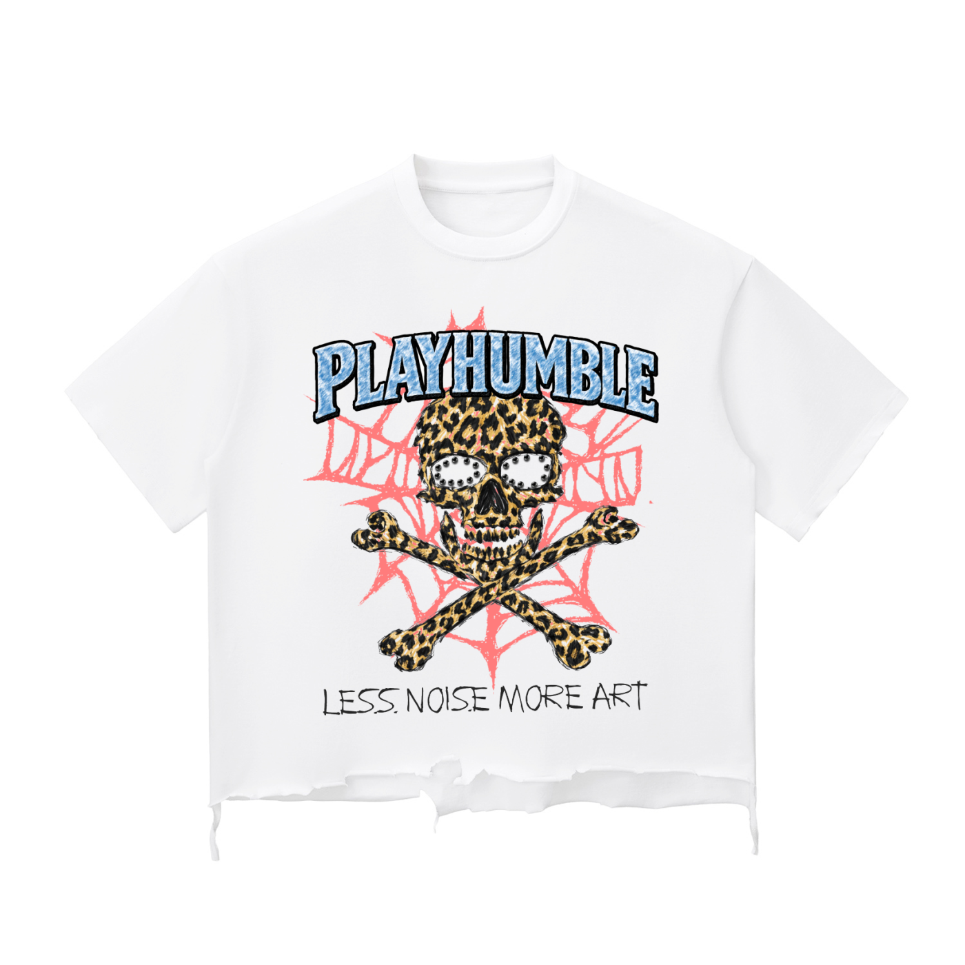 Less Noise More Art White Shirt