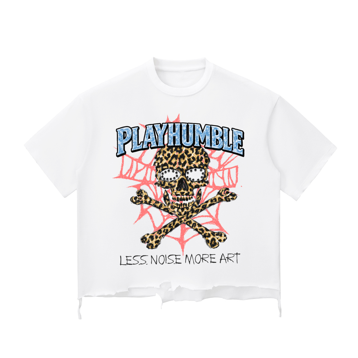 Less Noise More Art White Shirt