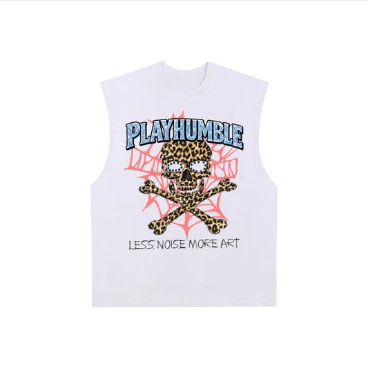 Less Noise More Art Sleeveless Shirt