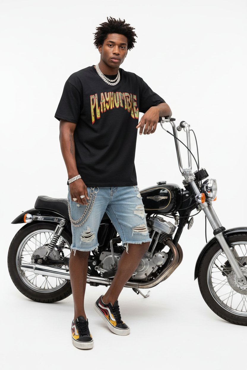 PlayHumble Flames Letter Shirt