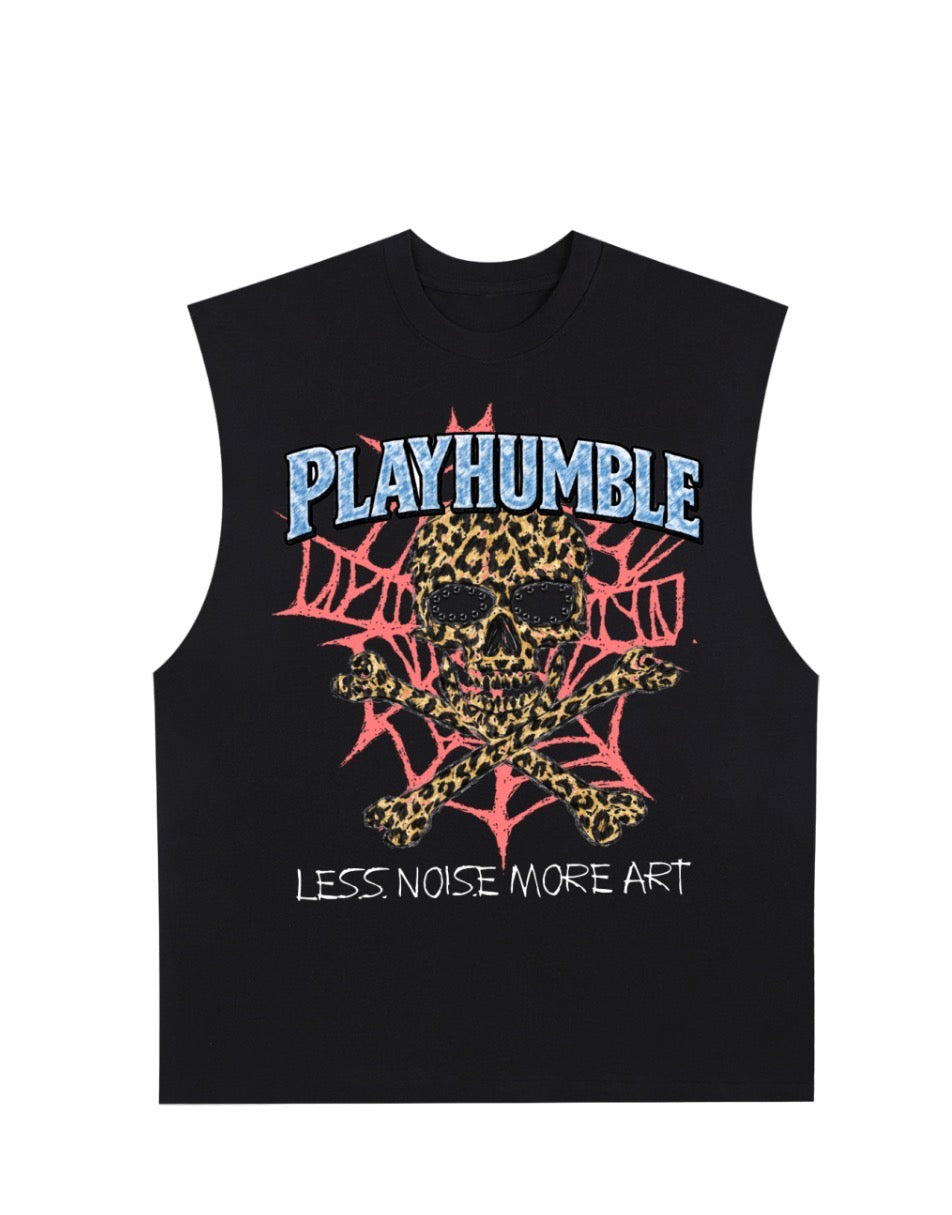 Less Noise More Art Sleeveless Shirt